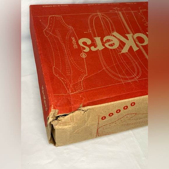 KICKERS Ankle Boots UK 4 Kick-Hi Red Leather with Box/90s/Mod/80s/Casual/Classic - Picture 13 of 14